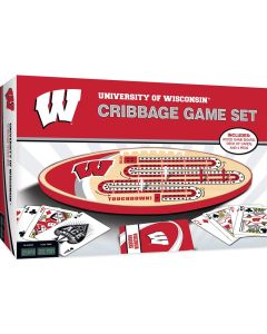Wisconsin Badgers MasterPieces Wood Finished Cribbage Board