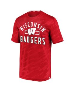 Wisconsin Badgers Red Defender Short Sleeve T-Shirt