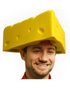 Yellow Foam Cheese Head Hat