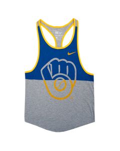 Milwaukee Brewers Refried Apparel Women's Sustainable Tri-Blend Tank Top -  Navy