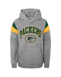 Green Bay Packers Outerstuff Gray 4-7 Throwback Hooded Sweatshirt