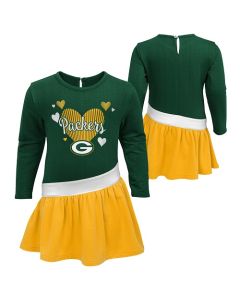 Green Bay Packers Outerstuff Green Infant All Hearts Dress