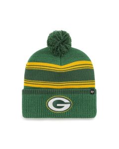 Green Bay Packers '47 Brand Green Fadeout Cuffed Pom Knit