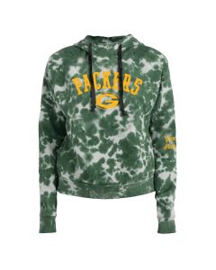 Women's New Era Camo Green Bay Packers Raglan Full-Zip Hoodie