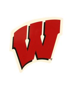 Wisconsin Badgers Small W Car Magnet