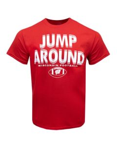 Wisconsin Badgers Football Red Original Jump Around T-Shirt