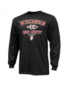 Wisconsin Badgers Cross Country Black Threshold Long Sleeve T-Shirt