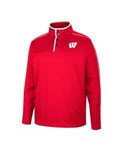 Wisconsin Badgers Colosseum Red Bushwood 1/4 Snap Jacket