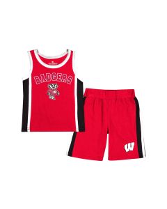 Wisconsin Badgers Colosseum Red Toddler Do Right Short Set