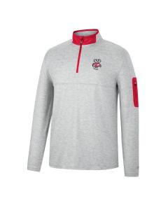Wisconsin Badgers Colosseum Light Gray Country Club 1/4 Zip