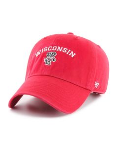 Wisconsin Badgers '47 Brand Red Arch Bucky Fullback Cleanup Adjustable Cap