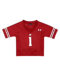 Wisconsin Badgers Under Armour Red Infant Replica Football Jersey
