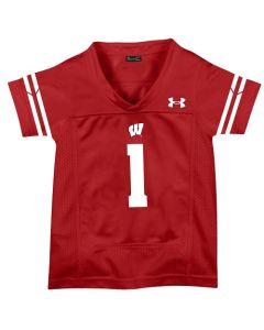 Wisconsin Badgers Under Armour Red Toddler Replica Football Jersey