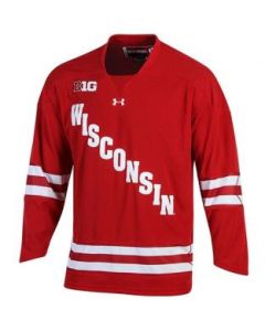 Wisconsin Badgers Under Armour Youth Hockey Replica Jersey