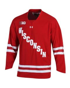 Wisconsin Badgers Under Armour Youth Hockey Jersey