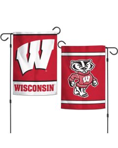 Wisconsin Badgers Wincraft 2-Sided Garden Flag