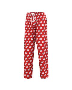 Wisconsin Badgers College Concepts Women's Red All Over Print Gauge Pant