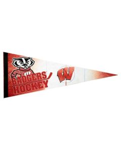 Wisconsin Badgers Hockey Premium 12x30 Felt Pennant