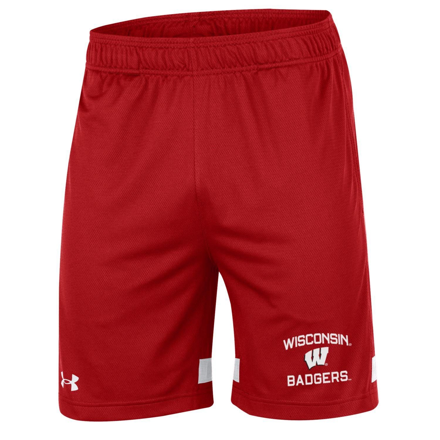 Wisconsin Badgers Under Armour Red Tech Mesh Gameday Short UWshop